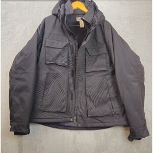 Duluth Trading Co. Men's Black Whaleback Waterproof Insulated Full Zip Jacket XL